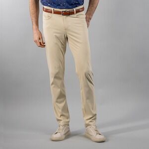 Scales Gear East Performance Pants 38x32 Khaki Stretch Golf Fishing Straight Leg